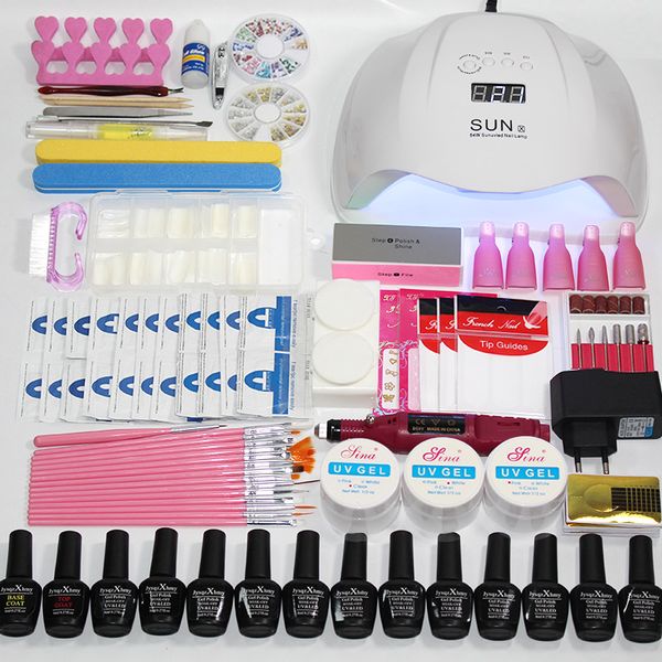 nail set 54/48/36w uv lamp led electric nail drill machine manicure tools with12 colors polish varnish varnish manicure set
nail set 54/48/36w uv lamp led electric nail drill machine manicure tools with12 colors polish varnish varnish manicure set