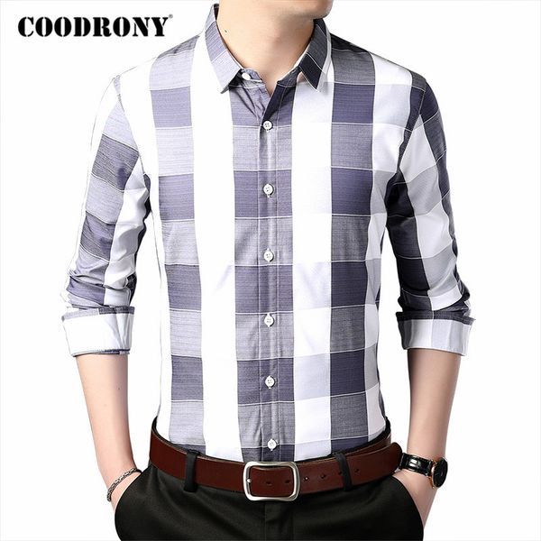 coodrony brand shirt men spring autumn new arrival long sleeve chemise homme streetwear fashion plaid casual cotton shirts c6065, White;black
coodrony brand shirt men spring autumn new arrival long sleeve chemise homme streetwear fashion plaid casual cotton shirts c6065, White;black