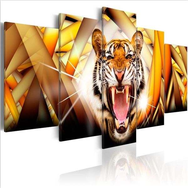 ( no frame)5pcs/set abstract animal energy of the tiger art print frameless canvas painting wall picture home decoration
( no frame)5pcs/set abstract animal energy of the tiger art print frameless canvas painting wall picture home decoration