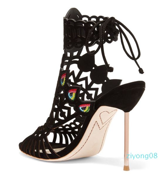 sexy2019 webster sophia wind hollow out fish's mouth and toes sandals super high fine with high-heeled shoes cool boots z08, Black
sexy2019 webster sophia wind hollow out fish's mouth and toes sandals super high fine with high-heeled shoes cool boots z08, Black