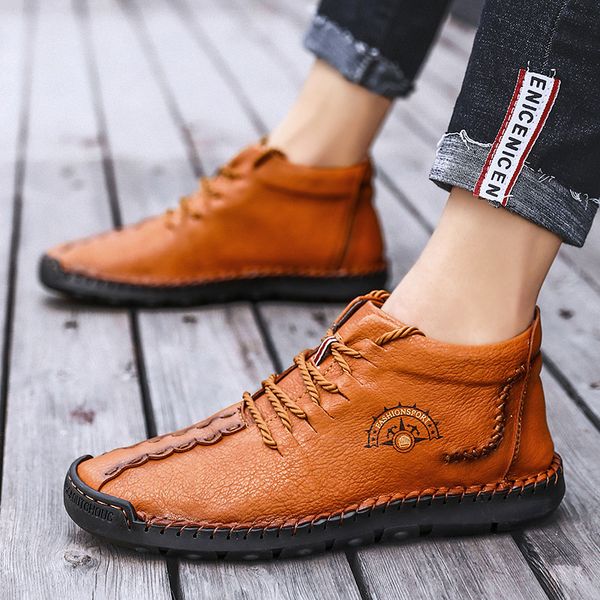 men's leather shoes, casual boots, men's large size super-fiber leather shoes, casual shoes, Black
men's leather shoes, casual boots, men's large size super-fiber leather shoes, casual shoes, Black