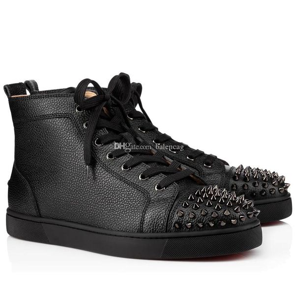 high sneakers men shoes red sole design,luxury fashion genuine leather spiked toe red bottom orlato mens flat trainers lace-up, Black
high sneakers men shoes red sole design,luxury fashion genuine leather spiked toe red bottom orlato mens flat trainers lace-up, Black