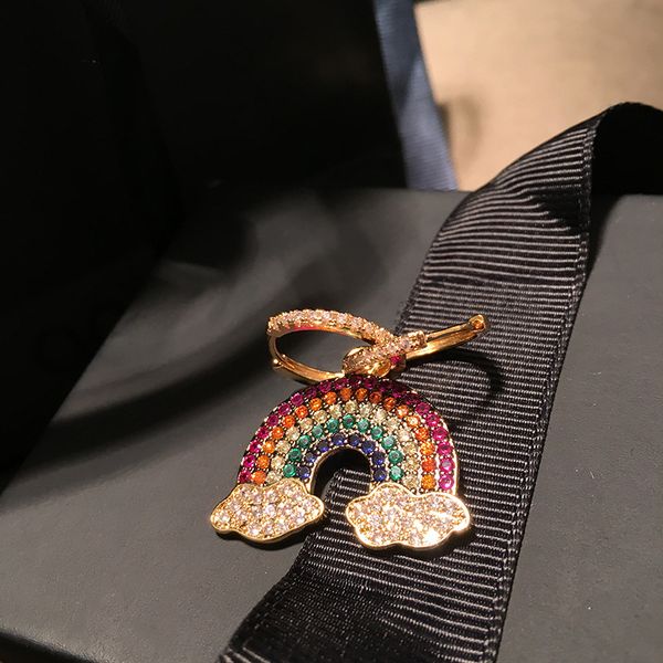 fashion- zircon gold colorful rainbow earrings asymmetric earrings sweet cute candy color sweet cute earrings, Golden
fashion- zircon gold colorful rainbow earrings asymmetric earrings sweet cute candy color sweet cute earrings, Golden