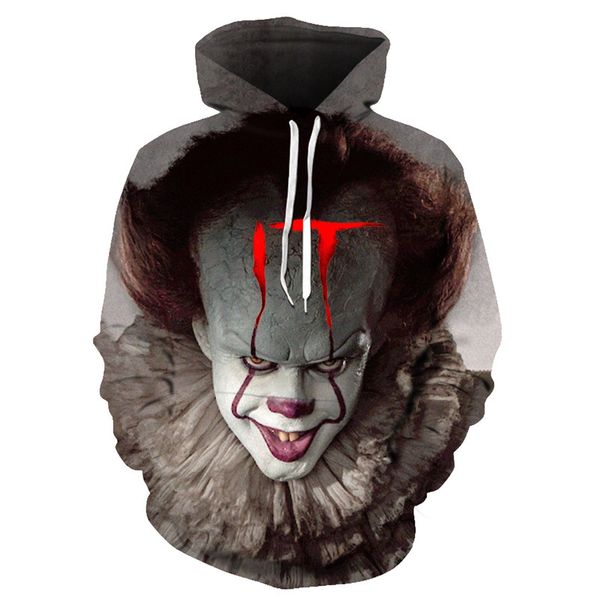 2021 chapter movie sweatshirts clown horror 3d hoodie it film women two it pullover men printed hoodies streetwear funny casual wbvjg, Black
2021 chapter movie sweatshirts clown horror 3d hoodie it film women two it pullover men printed hoodies streetwear funny casual wbvjg, Black