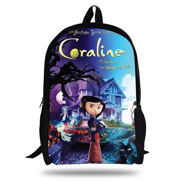 anime movie coraline printing school bags for teenage girls student book bag primary children backpacks mochila infantil
anime movie coraline printing school bags for teenage girls student book bag primary children backpacks mochila infantil