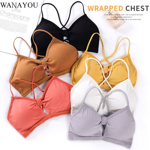 wanayou women hollow out cross strap sport bras beauty back breathable padded fitness yoga bras gym wrapped chest tube, White;black
wanayou women hollow out cross strap sport bras beauty back breathable padded fitness yoga bras gym wrapped chest tube, White;black
