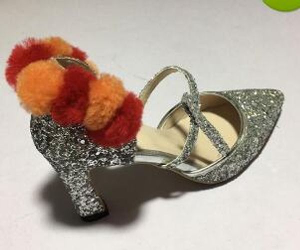 brand stiletto heel siver wedding party pumps pointed toe colorful ball ladies sandals cover back single shoes, Black
brand stiletto heel siver wedding party pumps pointed toe colorful ball ladies sandals cover back single shoes, Black