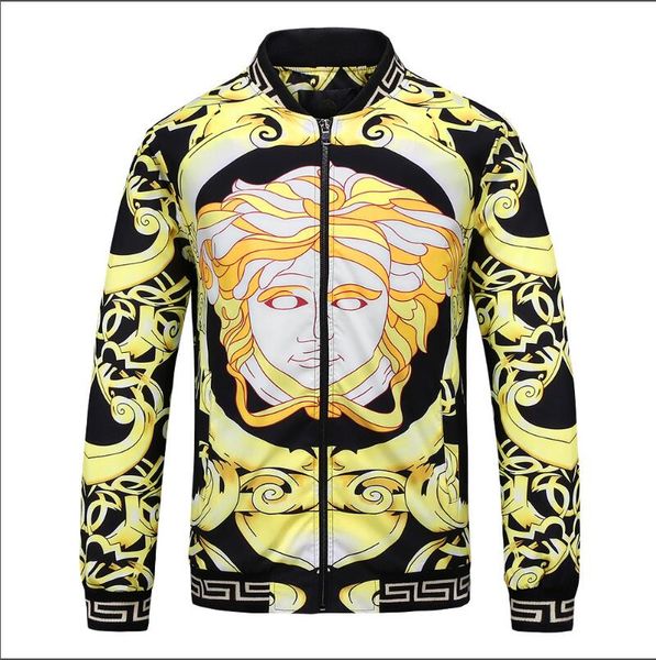 2020 new explosion new men zip jacket vεrsαce elastic brand cuffs luxury design lightweight embroidery 3d print jacket, Black;brown
2020 new explosion new men zip jacket vεrsαce elastic brand cuffs luxury design lightweight embroidery 3d print jacket, Black;brown