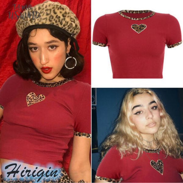 sumemr t shirts 2020 v neck new summer women red short sleeve o neck leopard print heart skinny short t shirt, White
sumemr t shirts 2020 v neck new summer women red short sleeve o neck leopard print heart skinny short t shirt, White