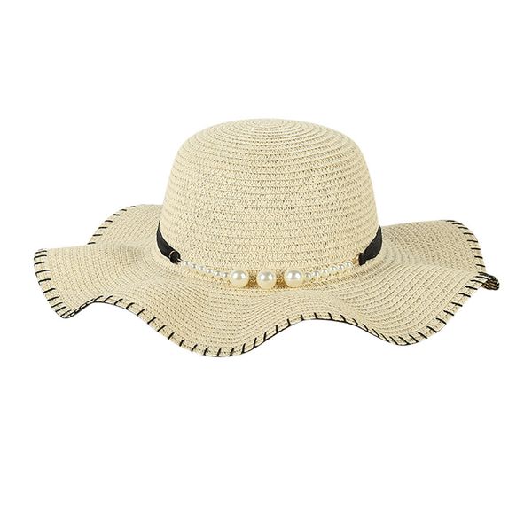 summer hats for girls women big wide brim straw hat pearl decoration beach sun foldable flexible solid baseball cap new, Blue;gray
summer hats for girls women big wide brim straw hat pearl decoration beach sun foldable flexible solid baseball cap new, Blue;gray