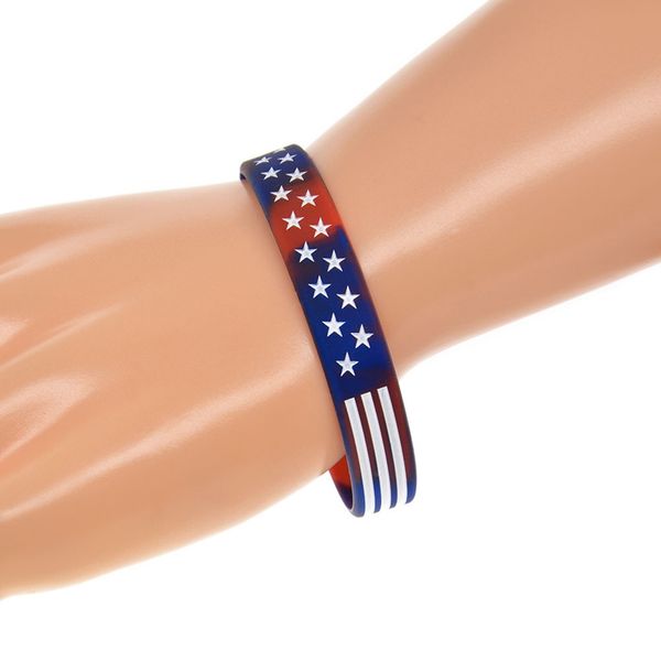 2019 new fashion simple united state american usa america bracelet wristband silicone bracelet party gifts, Black
2019 new fashion simple united state american usa america bracelet wristband silicone bracelet party gifts, Black