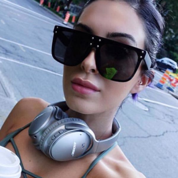 luxury-new summer womens sunglasses trend designer sunglasses for men women fashion big frame slimming womens glasses 5 colors, White;black
luxury-new summer womens sunglasses trend designer sunglasses for men women fashion big frame slimming womens glasses 5 colors, White;black