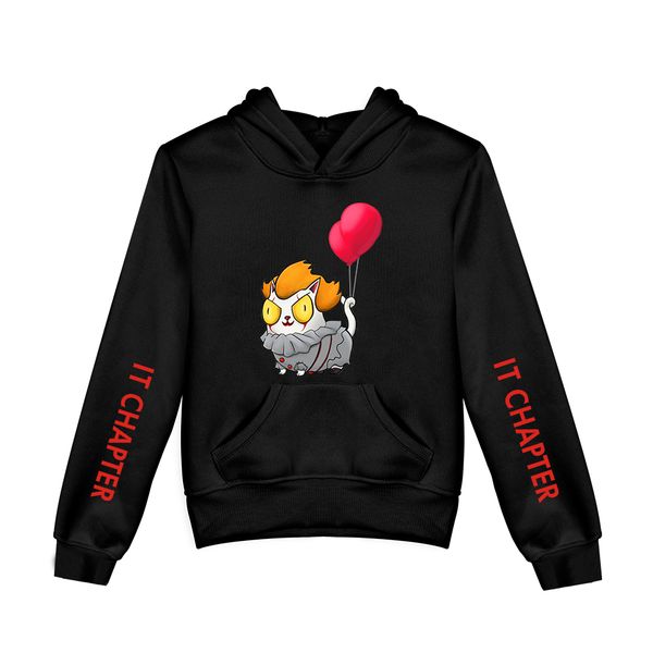 2019 2 до 12 лет дети hoodie it-глава 2 печать мальчики девочки толстовки толстовка подростки верхняя одежда дети пуловер мода, Black
2019 2 до 12 лет дети hoodie it-глава 2 печать мальчики девочки толстовки толстовка подростки верхняя одежда дети пуловер мода, Black