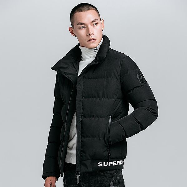 2019 winter new style stand-collar youth men's jacket casual fashion thick men's warm cotton-padded clothes wear, Black
2019 winter new style stand-collar youth men's jacket casual fashion thick men's warm cotton-padded clothes wear, Black
