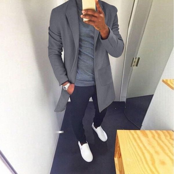 m-xxxl winter men casual coat thicken woolen trench coat business male solid classic overcoat medium long jackets sa-8, Black
m-xxxl winter men casual coat thicken woolen trench coat business male solid classic overcoat medium long jackets sa-8, Black