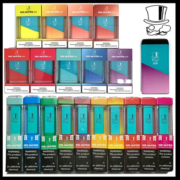 MR Vapor 500puffs воздуха одноразовое устройство Pod Starter Kit 280mAh Аккумулятор 1,3 мл Картридж Vape Пустой Pen
MR Vapor 500puffs воздуха одноразовое устройство Pod Starter Kit 280mAh Аккумулятор 1,3 мл Картридж Vape Пустой Pen