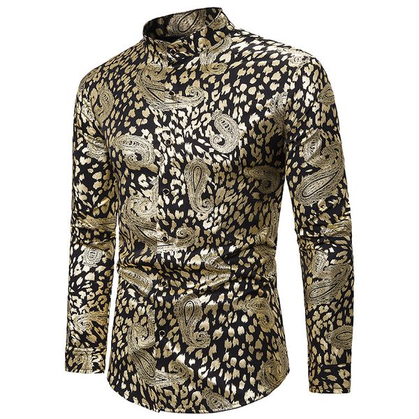 gold paisley mandarin collar shirt men 2020 brand slim fit long sleeve mens dress shirts party nightclub prom chemise homme xxl, White;black
gold paisley mandarin collar shirt men 2020 brand slim fit long sleeve mens dress shirts party nightclub prom chemise homme xxl, White;black