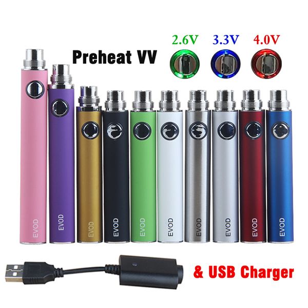EVOD подогреть VV испаритель батареи 1100 900 650mAh переменное напряжение E сигареты 510 резьба Vape Pen E-Cig USB зарядное устройство eGo-T MT3 CE4 CE5
EVOD подогреть VV испаритель батареи 1100 900 650mAh переменное напряжение E сигареты 510 резьба Vape Pen E-Cig USB зарядное устройство eGo-T MT3 CE4 CE5