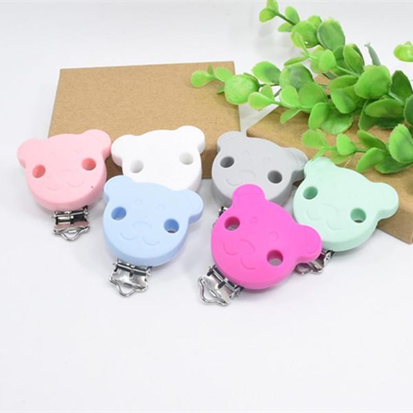 20 pcs bear clip silicone baby pacifier clips dummy teether chain holder soother nursing toy accessories clips candy colors 
20 pcs bear clip silicone baby pacifier clips dummy teether chain holder soother nursing toy accessories clips candy colors
