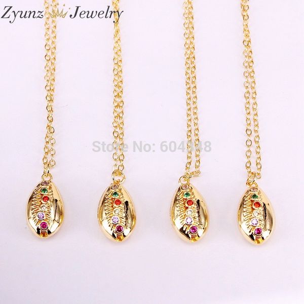 10pcs fashion gold color cz micro pave conch shell necklace for women simple seashell ocean beach boho jewelry, Silver
10pcs fashion gold color cz micro pave conch shell necklace for women simple seashell ocean beach boho jewelry, Silver