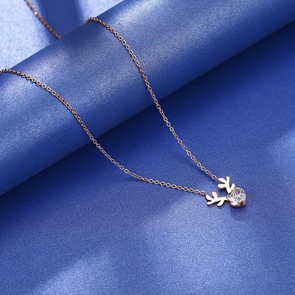 bobotuu trendy titanium stainless steel cz crystal antlers pendant necklaces rose gold sika deer necklace for women rn02348, Silver
bobotuu trendy titanium stainless steel cz crystal antlers pendant necklaces rose gold sika deer necklace for women rn02348, Silver