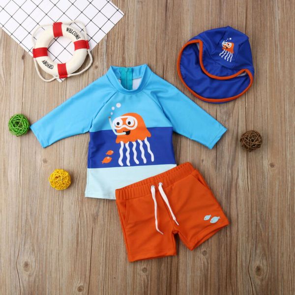 toddler kid baby boys rash guards swimwear swimsuit bathing surfing suit uv 50+ 3pcs long sleeve + shorts + hat
toddler kid baby boys rash guards swimwear swimsuit bathing surfing suit uv 50+ 3pcs long sleeve + shorts + hat