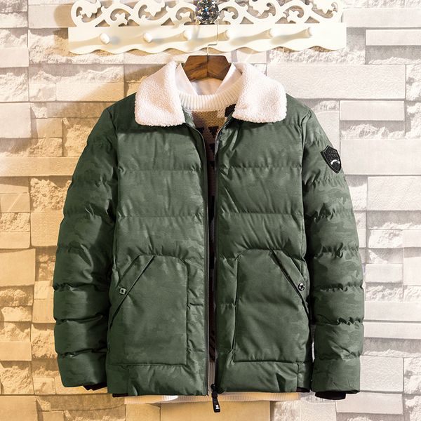 winter wool parkas coats men's fur collar thick wool liner jacket men's camo warm short cotton padded parkas jacket size m-3xl, Black
winter wool parkas coats men's fur collar thick wool liner jacket men's camo warm short cotton padded parkas jacket size m-3xl, Black