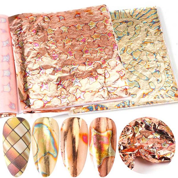 bronze gold nail art stickers decal metal nail foil holographic slider full cover nail tips transfer paper manicure ch1546, Black
bronze gold nail art stickers decal metal nail foil holographic slider full cover nail tips transfer paper manicure ch1546, Black