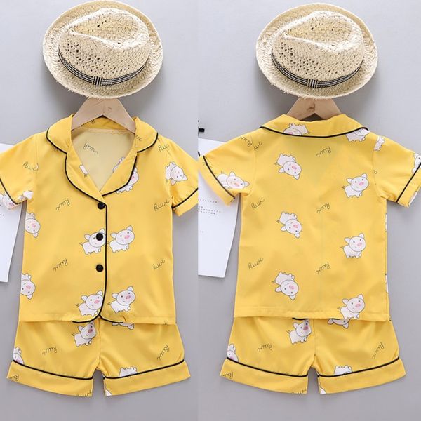 pajamas kids sets girls cartoon pig pattern night suit children sleepwear yellow pyjamas cotton nightwear, Blue;red
pajamas kids sets girls cartoon pig pattern night suit children sleepwear yellow pyjamas cotton nightwear, Blue;red