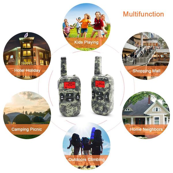 2pcs kids gift handheld volume adjustable durable lcd display portable practical rechargeable toy walkie talkies with torch
2pcs kids gift handheld volume adjustable durable lcd display portable practical rechargeable toy walkie talkies with torch