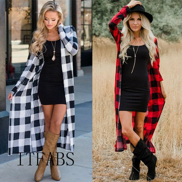 meihuida spring autumn lattice women sweater long sleeve loose cardigan casual long ladies cardigan outwear plus size, Tan;black
meihuida spring autumn lattice women sweater long sleeve loose cardigan casual long ladies cardigan outwear plus size, Tan;black