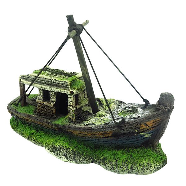 1 set resin material beautiful aquarium ornament wreck sailing boat sunk pirate ship destroyer fish tank aquarium decoration
1 set resin material beautiful aquarium ornament wreck sailing boat sunk pirate ship destroyer fish tank aquarium decoration