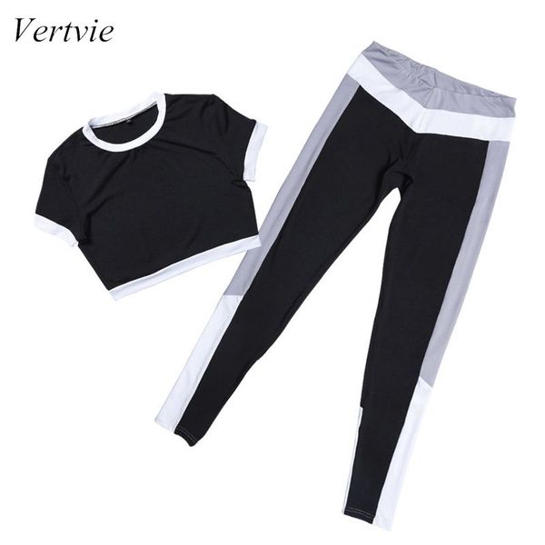 vertvie summer women's short-sleeved umbilical trousers sports suit two-piece suit fitness yoga set running sportsear 2019, White;red
vertvie summer women's short-sleeved umbilical trousers sports suit two-piece suit fitness yoga set running sportsear 2019, White;red