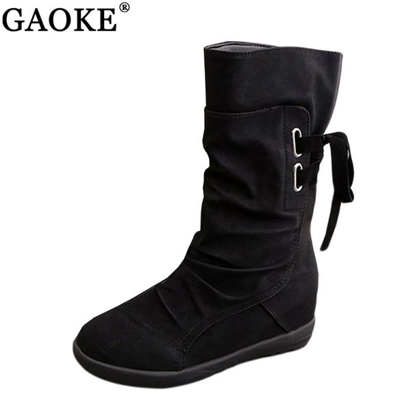 women winter snow boots mid-calf solid wedges ladies height increasing shoes casual leather boot woman warm botas mujer, Black
women winter snow boots mid-calf solid wedges ladies height increasing shoes casual leather boot woman warm botas mujer, Black