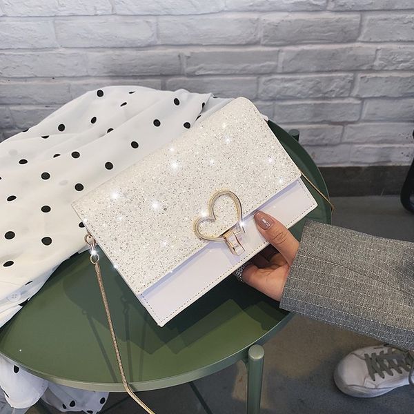 western korean fashion wild 2020 new net red with the same paragraph sequin chain bag texture shoulder small square bag
western korean fashion wild 2020 new net red with the same paragraph sequin chain bag texture shoulder small square bag