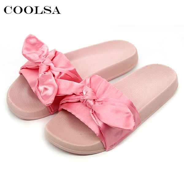 summer brand women bow slippers silk fabric cute bowknot slides flat non slip beach sandals female indoor flip flop casual shoes, Black
summer brand women bow slippers silk fabric cute bowknot slides flat non slip beach sandals female indoor flip flop casual shoes, Black