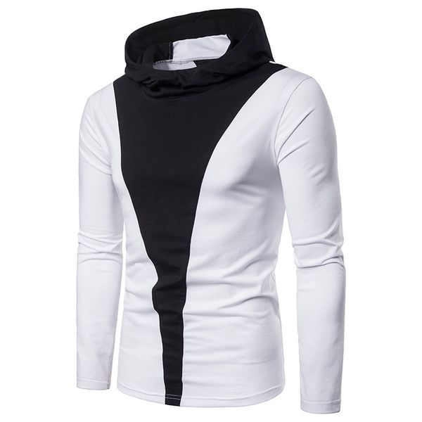 mens patchwork slim autumn hoodie crew neck long sleeve homme casual teenager contrast color casual, White;black
mens patchwork slim autumn hoodie crew neck long sleeve homme casual teenager contrast color casual, White;black