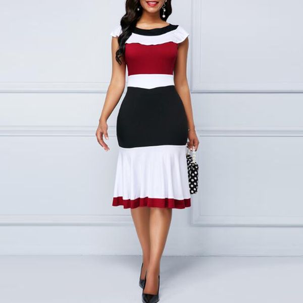 fashion patchwork summer dress women casual plus size slim ruffles office a-line dress elegant vintage long party dress vestidos, Black;gray
fashion patchwork summer dress women casual plus size slim ruffles office a-line dress elegant vintage long party dress vestidos, Black;gray