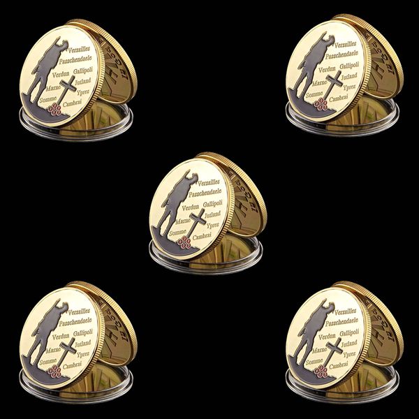 5pcs Challenge Coin 1914-1918 WW1 Great War Versailles 100th Anniversary Passchendaele Gold Plated Collectible
5pcs Challenge Coin 1914-1918 WW1 Great War Versailles 100th Anniversary Passchendaele Gold Plated Collectible