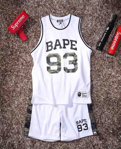 tide brand basketball suit mens designer jersey ape human head camouflage basketball vest camouflage stitching basketball shorts sports suit, Gray
tide brand basketball suit mens designer jersey ape human head camouflage basketball vest camouflage stitching basketball shorts sports suit, Gray