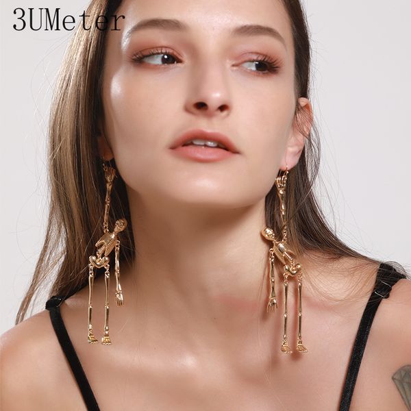 3umeter 2019 new earrings for women exaggerated skeleton skull earrings long drop jewelry creative gift for girlfriend, Silver
3umeter 2019 new earrings for women exaggerated skeleton skull earrings long drop jewelry creative gift for girlfriend, Silver