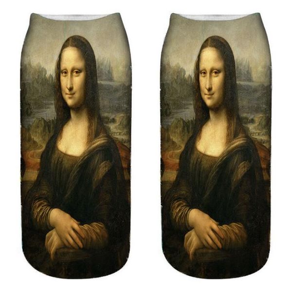 new 3d print designer famous painting series mona lisa short socks creative colorful multiple happy low ankle socks for womens mens, Black
new 3d print designer famous painting series mona lisa short socks creative colorful multiple happy low ankle socks for womens mens, Black