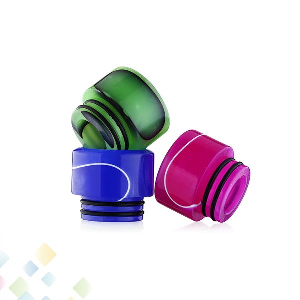 Vape 810 Epoxy Resin Drip Tips Imitate Acrylic Newest Wide Bore Mouthpiece for TFV8 TFV12 Prince Tank DHL Free