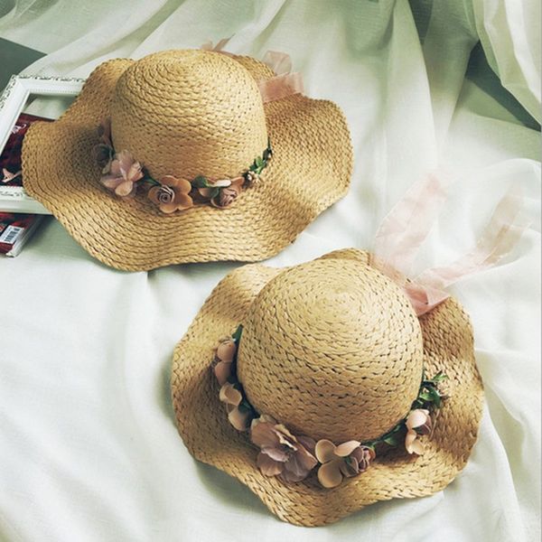 korean version wave big eaves flower straw hat parent-offspring sunscreen sunshade hat travelling on the beach summer hat, Blue;gray
korean version wave big eaves flower straw hat parent-offspring sunscreen sunshade hat travelling on the beach summer hat, Blue;gray