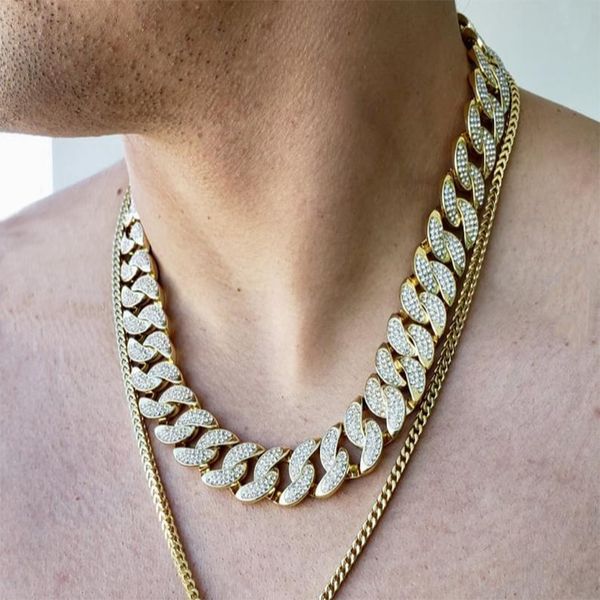15mm full zircon cuban rhinestone hiphop rock necklace clasp mens necklace golden silvery hiphop men, Silver
15mm full zircon cuban rhinestone hiphop rock necklace clasp mens necklace golden silvery hiphop men, Silver