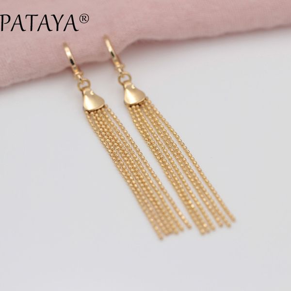 pataya new arrivals 585 rose gold vintage tassel long earrings women unique quality drop earrings luxury jewelry accessories, Golden
pataya new arrivals 585 rose gold vintage tassel long earrings women unique quality drop earrings luxury jewelry accessories, Golden