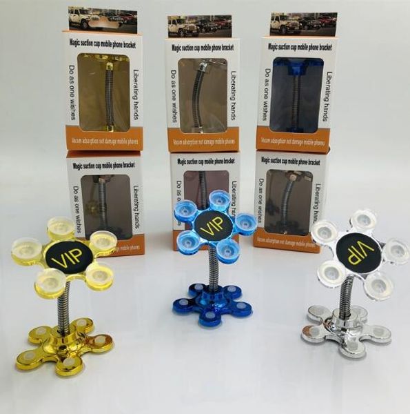 dhl 100pcs sucker stand for cell phone 360 degree rotatable metal flower magic suction cup mobile phone holder car bracket moun dhl 100pcs sucker stand for cell phone 360 degree rotatable metal flower magic suction cup mobile phone holder car bracket moun