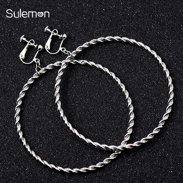 metal circle earrings no hole ear clip geometric round clip earrings without piercing women minimalist big earring jewelry ce148, Silver
metal circle earrings no hole ear clip geometric round clip earrings without piercing women minimalist big earring jewelry ce148, Silver
