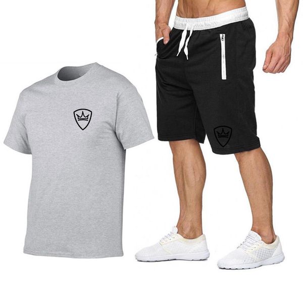 men's sportswear kit short sleeve sports running suit men kits training soccer jersey football shorts 2 piece sets brand outfits, Black;blue
men's sportswear kit short sleeve sports running suit men kits training soccer jersey football shorts 2 piece sets brand outfits, Black;blue