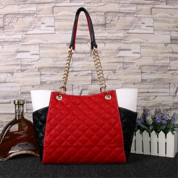 ladies designer luxury handbag, new high-quality pu color matching lattice, with metal chain, casual fashion shoulder bag shopping bag739093
ladies designer luxury handbag, new high-quality pu color matching lattice, with metal chain, casual fashion shoulder bag shopping bag739093